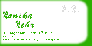 monika nehr business card